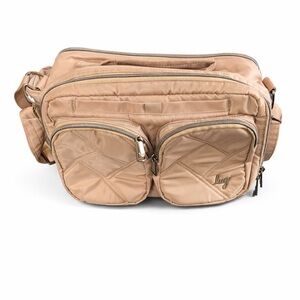 Lug Rider Tan Quilted Crossbody / Shoulder Bag